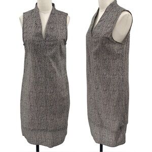 Eileen Fisher Bandini Print Organic Cotton Dress black / tan Bandini Dot Size S